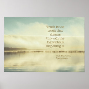 De waarheid is de fakkel van Helvetius. Poster
