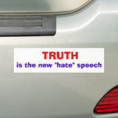 De waarheid is de nieuwe "haatdragende" toespraak bumpersticker (Op auto)