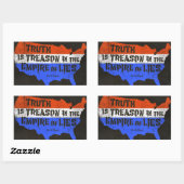 De waarheid is de reden van het leven. rechthoekige sticker (Vel)