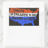 De waarheid is de reden van het leven. rechthoekige sticker (Tas)