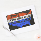 De waarheid is de reden van het leven. rechthoekige sticker (Envelop)