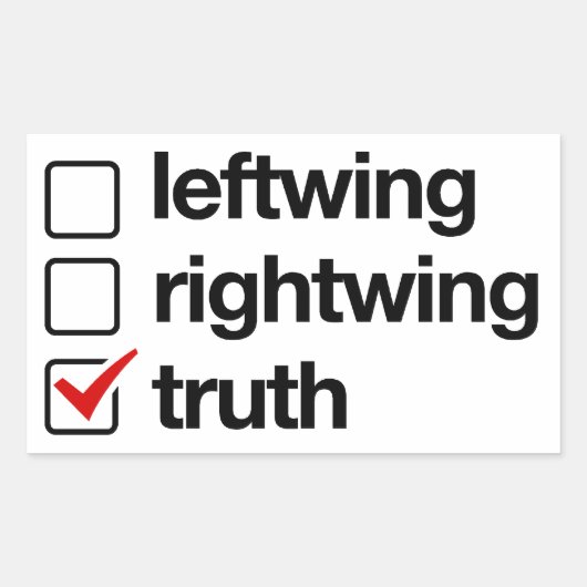 De waarheid is de Sticker van het antwoord (Voorkant)