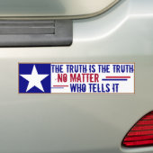 De waarheid is de waarheid die niets uitmaakt.. di bumpersticker (Op auto)