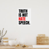 De waarheid is geen hate speech poster (Keuken)