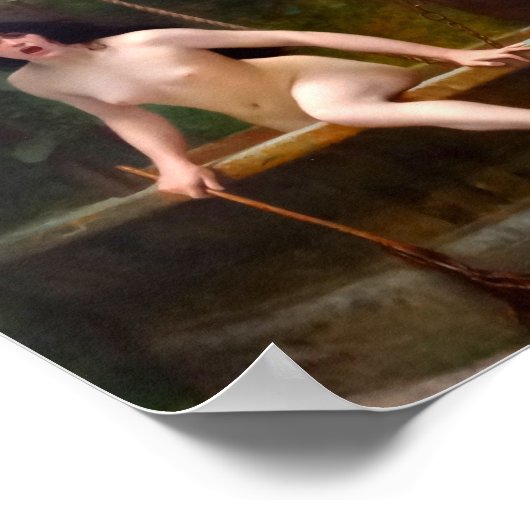 De waarheid komt uit haar goed - Jean-Leon Gerome Poster (Hoek)