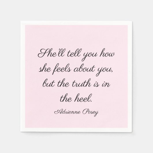 De waarheid ligt in de luiers. servet (Voorkant)