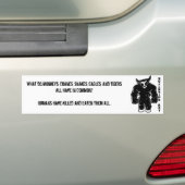 De waarheid over 5 dieren kung-fu bumpersticker (Op auto)