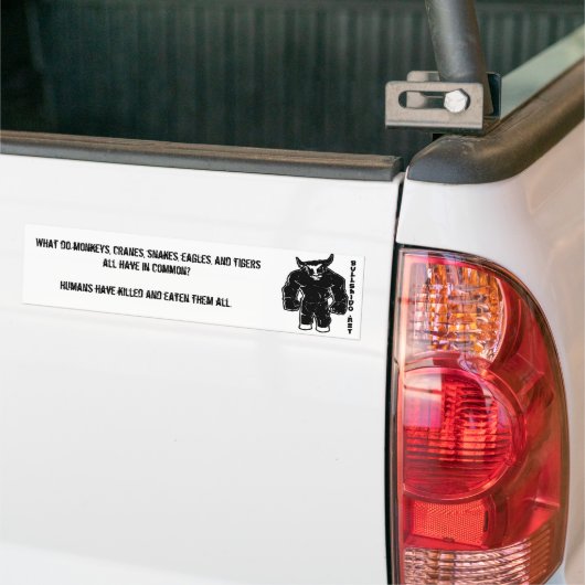 De waarheid over 5 dieren kung-fu bumpersticker (Op Truck)