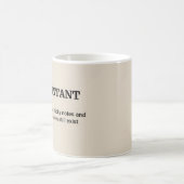 De waarheid over accountants - grappige taakdefini koffiemok (Center)