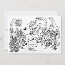 De waarheid over de Bijbel (Cartoon) Flat Card