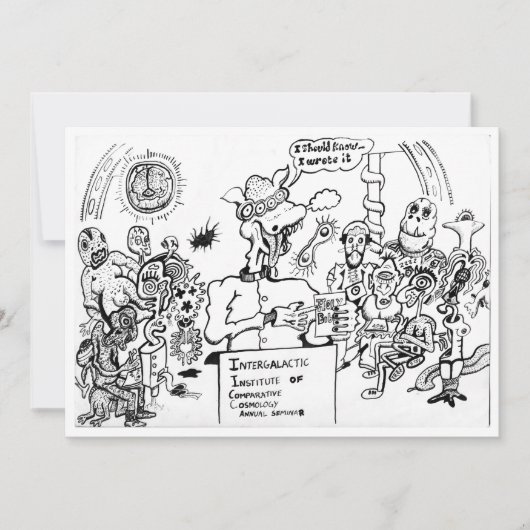 De waarheid over de Bijbel (Cartoon) Flat Card (Voorkant)