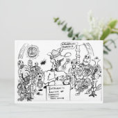 De waarheid over de Bijbel (Cartoon) Flat Card (Staand voorkant)