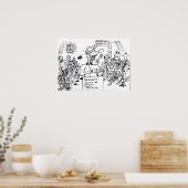 De waarheid over de bijbel (Cartoon) Poster (Keuken)