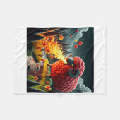 De waarheid over de Welshe Draak Sticker Fleece Deken (Voorkant (Horizontaal))