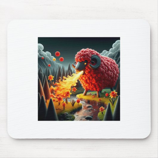De waarheid over de Welshe Draak Sticker Muismat (Voorkant)