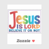 De waarheid over Jezus presenteren Sticker (Vel)