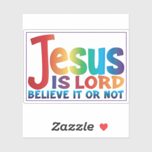 De waarheid over Jezus presenteren Sticker
