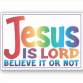 De waarheid over Jezus presenteren Sticker (Voorkant)