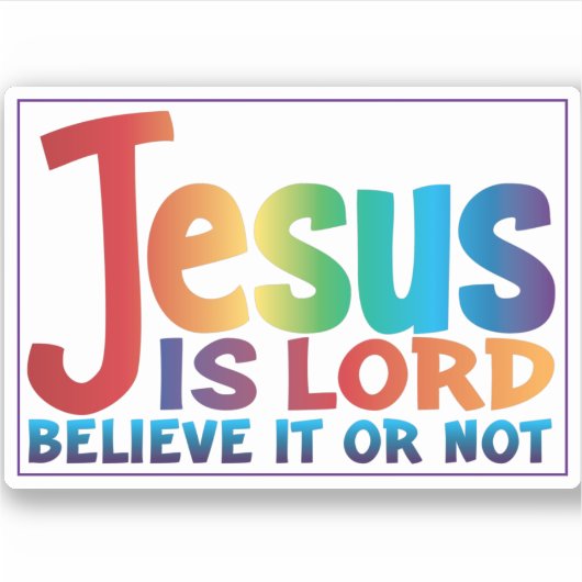 De waarheid over Jezus presenteren Sticker (Voorkant)