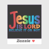 De waarheid over Jezus Sticker...zwart Sticker (Vel)