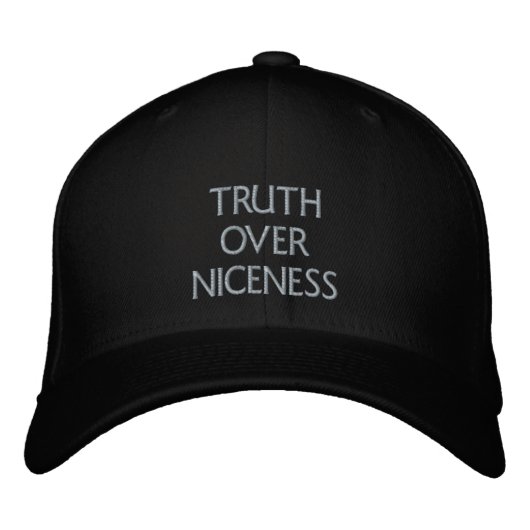 De waarheid over Niceness Geborduurde Pet (Voorkant)