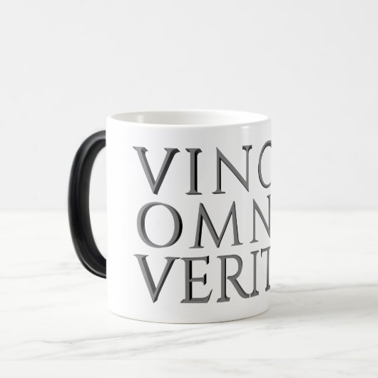 DE WAARHEID OVERWINT ALLES - Licht Magie Mok (Voorkant links)