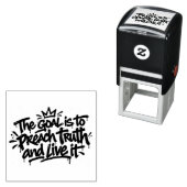 De Waarheid Prediken Zelfinktende Stempel (In situ)