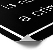 De waarheid vertellen is geen misdaad (zwart poste poster (Hoek)