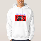 "De waarheid was leeg" minimalistische stijl Hoodie (Voorkant)