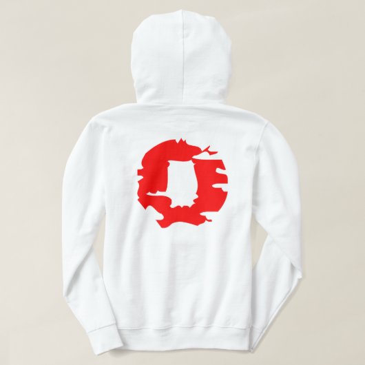"De waarheid was leeg" minimalistische stijl Hoodie (Design achterkant)