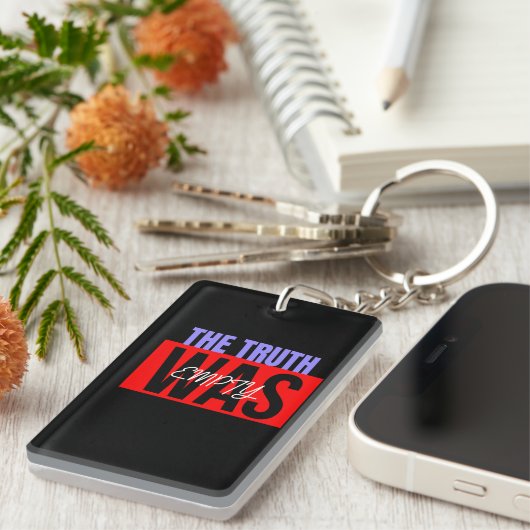 De waarheid was "lege" Sleutelhanger (Voorkant Rechts)