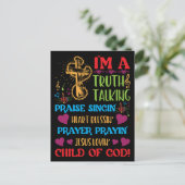 De waarheid werpt het kind van God dat zich moet b Briefkaart (Staand voorkant)