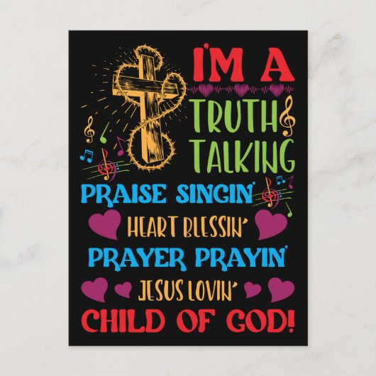 De waarheid werpt het kind van God dat zich moet b Briefkaart (Voorkant)