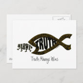 De waarheid wint opnieuw briefkaart (Voorkant / Achterkant)