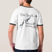 de waarheid zal je bevrijden-Gepersonaliseerd T-shirt (Achterkant)