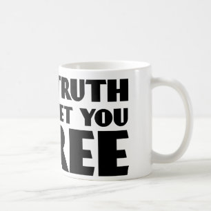 De waarheid zal je bevrijden koffiemok