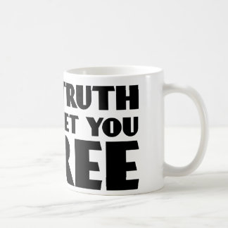 De waarheid zal je bevrijden koffiemok