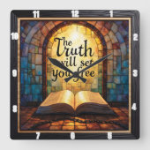 De Waarheid zal je bevrijden Vierkante Klok (Voorkant)