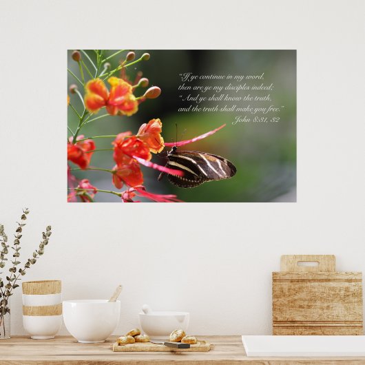 De waarheid zal u vrij Poster, Versie C Poster (Keuken)