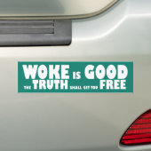 De waarheid zet je vrij bumpersticker (Op auto)
