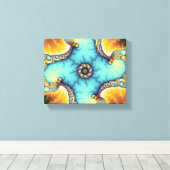 De waarnemer - Fractal Canvas Afdruk (Insitu (Houten vloer))