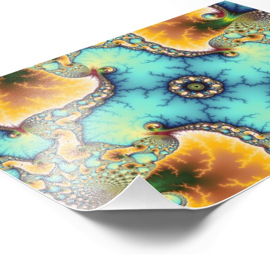 De waarnemer - Fractal Foto Afdruk (Hoek)