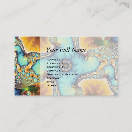 De waarnemer - Fractal Visitekaartje (Voorkant)