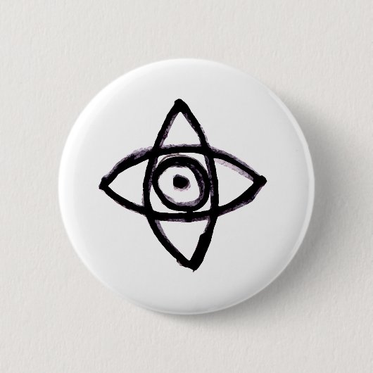 De waarnemer ronde button 5,7 cm (Voorkant)