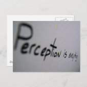 de waarneming is alles briefkaart (Voorkant / Achterkant)