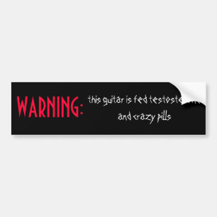 De waarschuwing bumpersticker