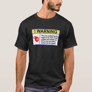 De waarschuwing het geluid van de motor t t-shirt