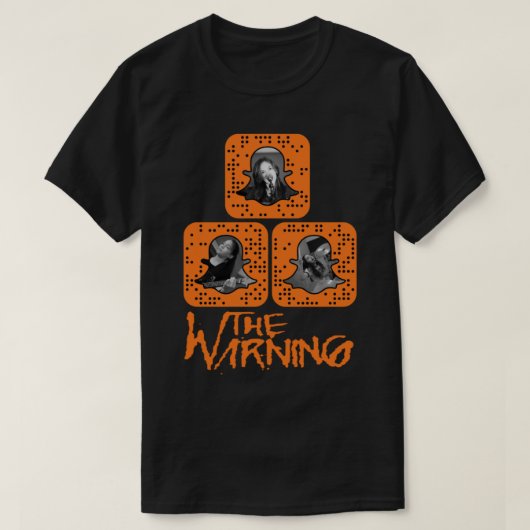 De Waarschuwing is een rockband Populairste T-shirt (Design voorkant)