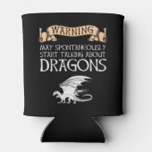 De waarschuwing kan beginnen over Dragons te sprek Blikjeskoeler (Achterkant)