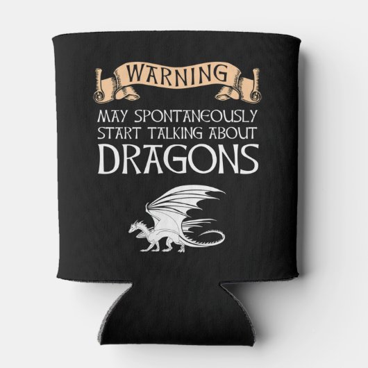 De waarschuwing kan beginnen over Dragons te sprek Blikjeskoeler (Achterkant)